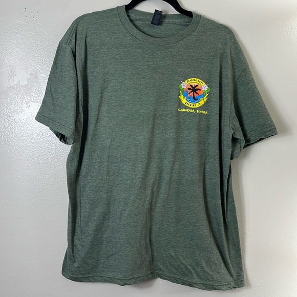 Gildan Florida keys Brewing green short sleeve Tee shirt men’s size L - Picture 1 of 7